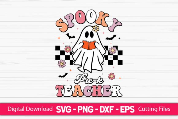 A Designer's Take on the Spooky Pre-k Teacher Embroidery File