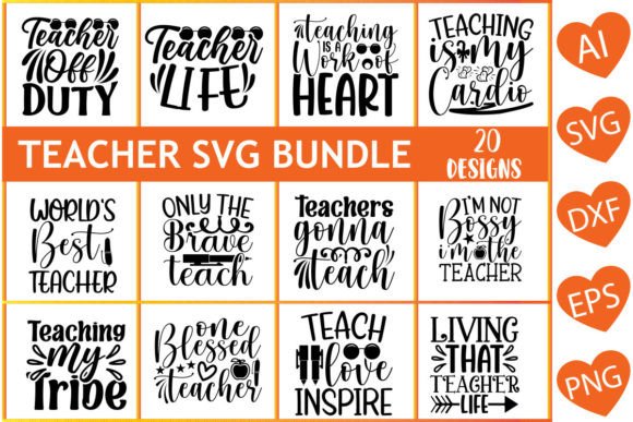 An Embroidery Designer's Take on Teacher SVG Bundle Vol.8