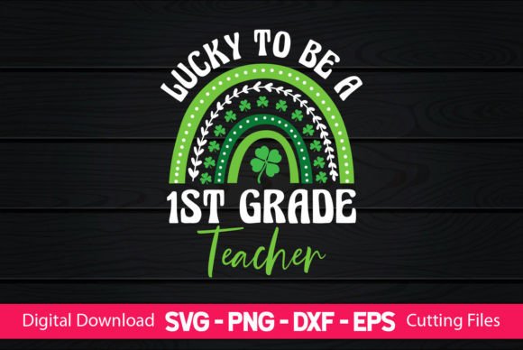 Lucky to Be a 1st Grade Teacher Embroidery Review